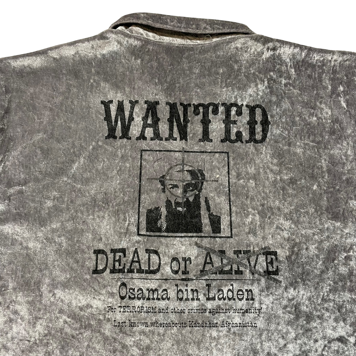 00’s Osama Bin Laden ‘Wanted Dead or Alive’ T-Shirt
