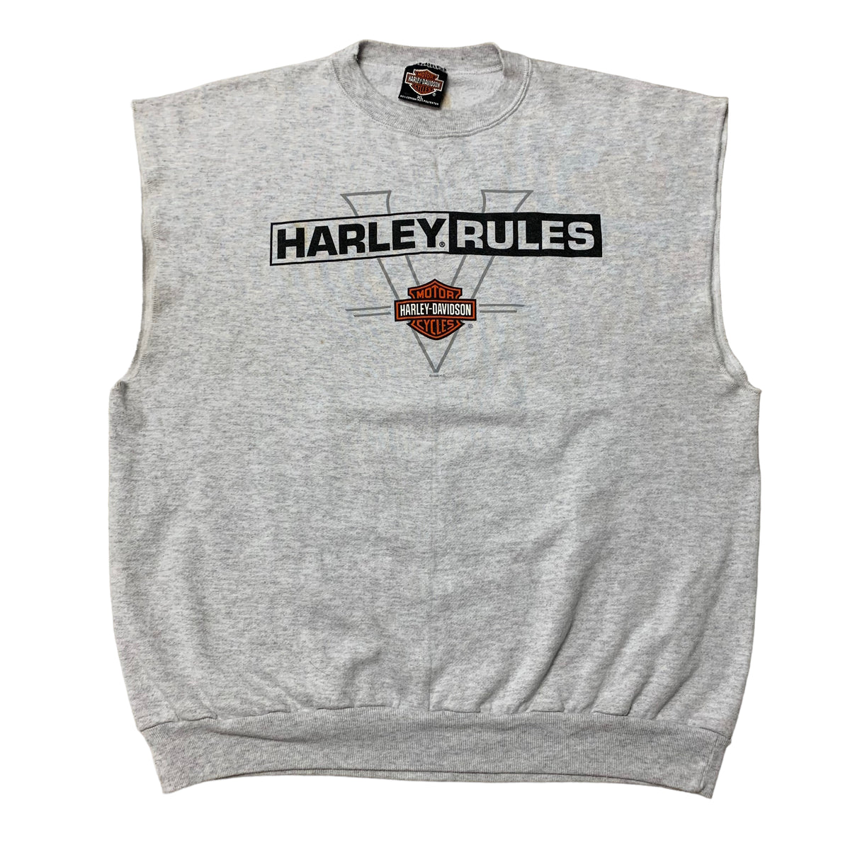 90’s ‘Harley Rules’ Sleeveless Sweatshirt