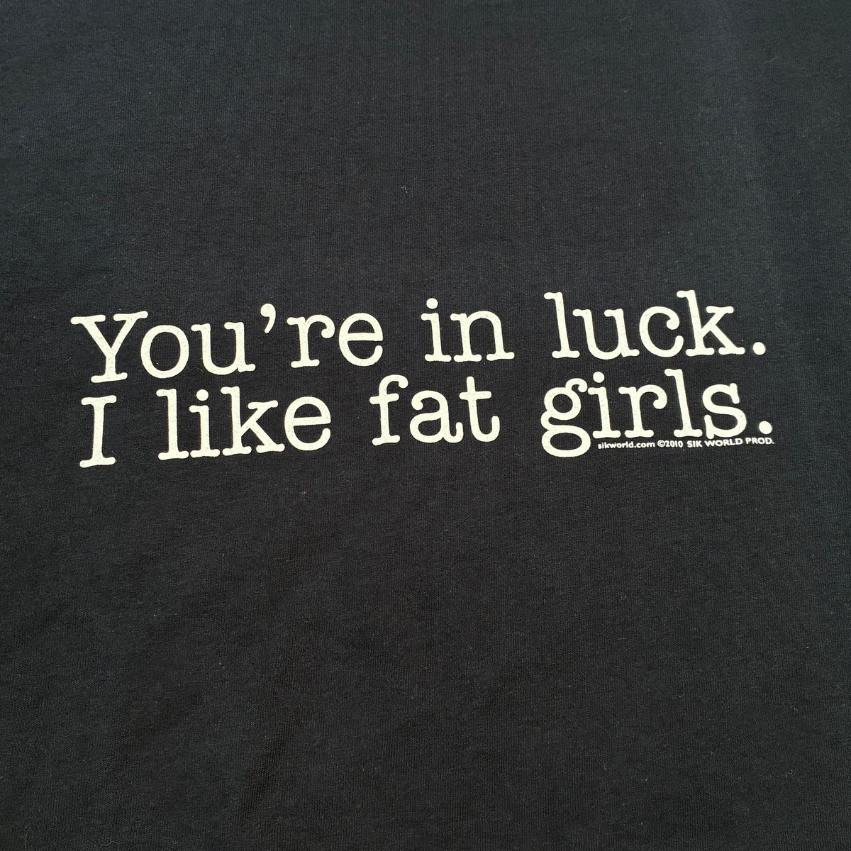 Fat Girls Sik world tee size xxl
