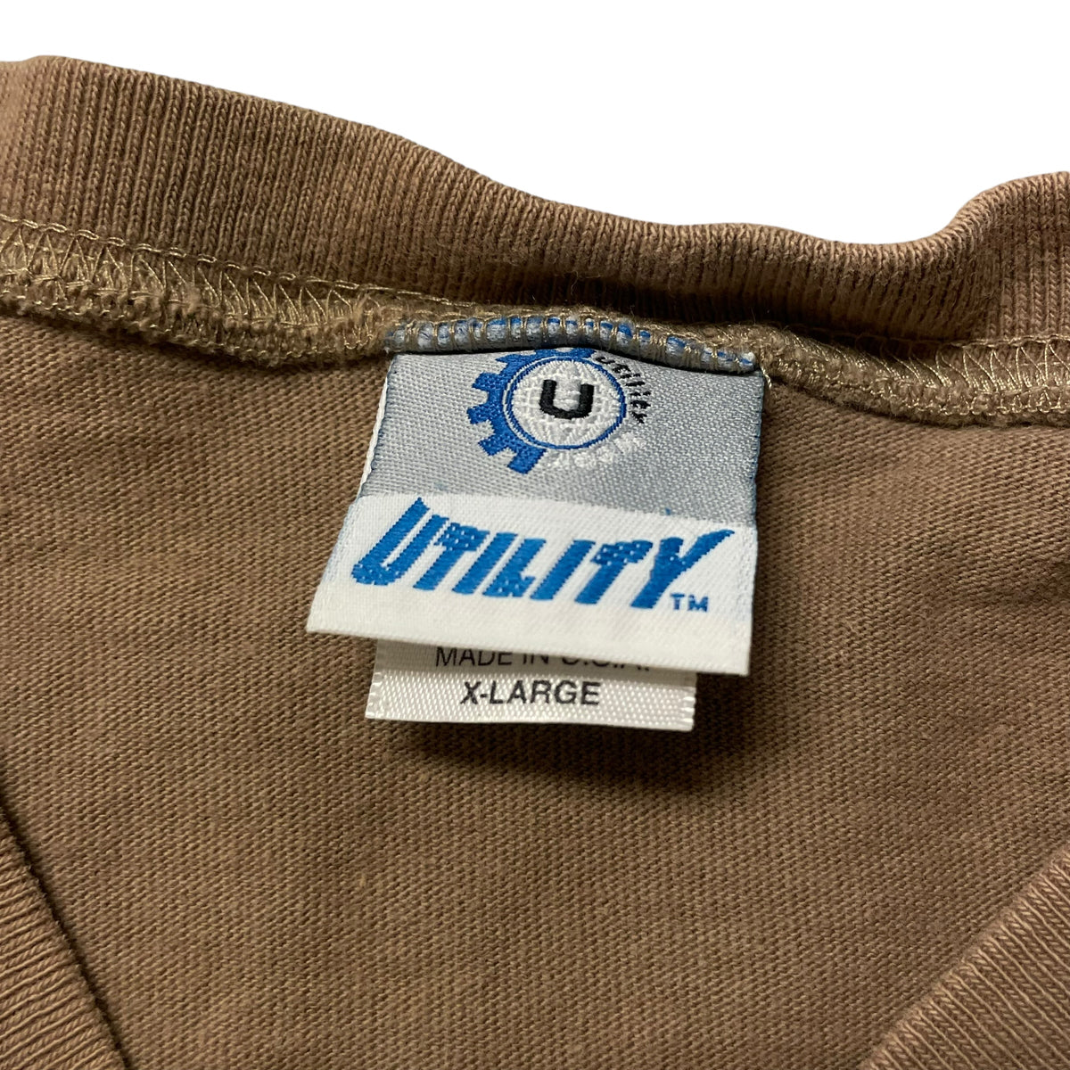 90’s/00’s Utility V-Neck Striped T-Shirt