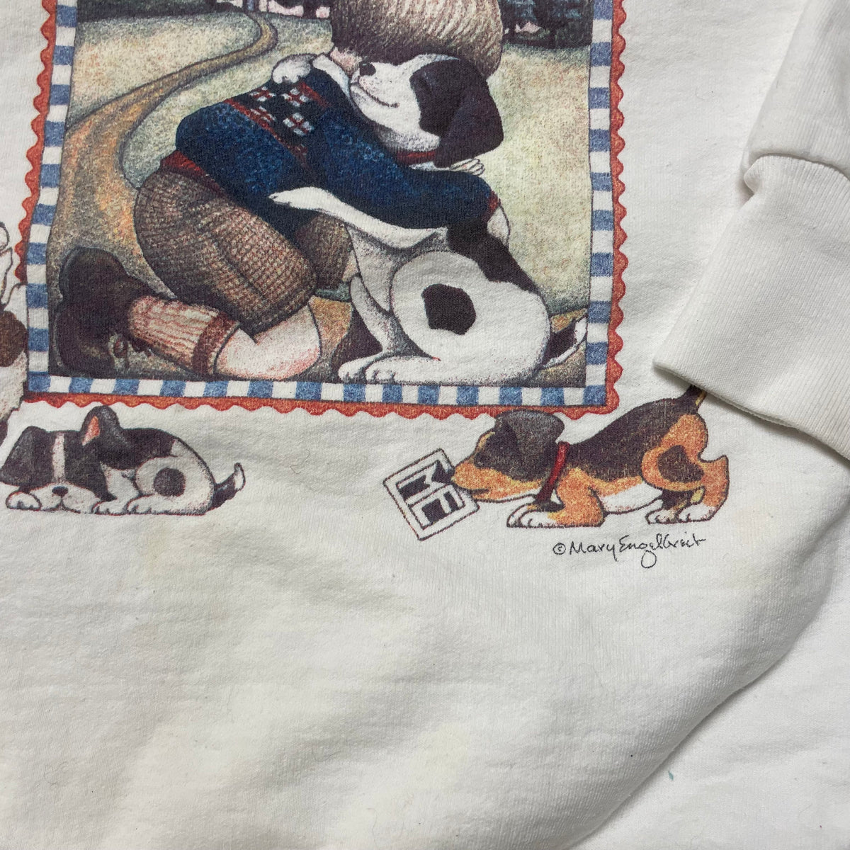 90’s ‘Everyone Needs Their Own Spot’ Cute Dog Sweatshirt