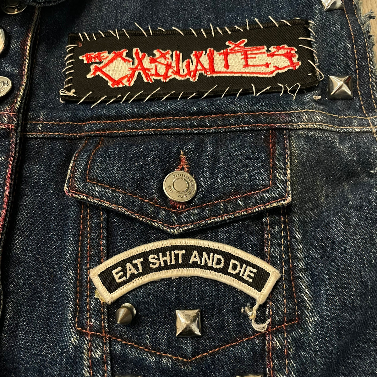 00’s No Boundries Band Patchworked Cut off Denim Jacket