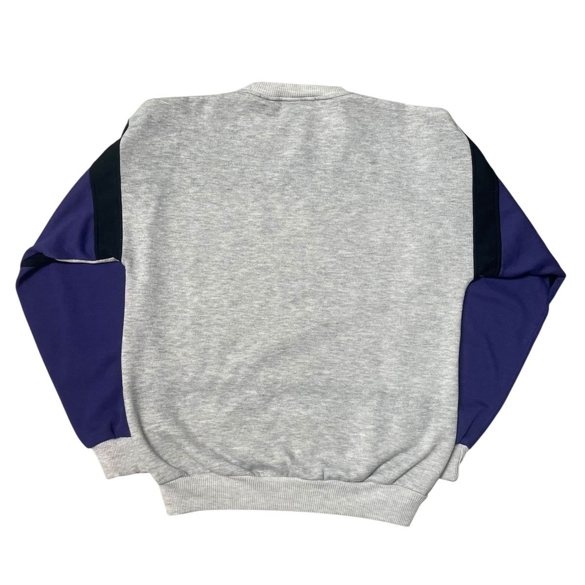 80’s Pony Color Block Sweatshirt Gray/Purple