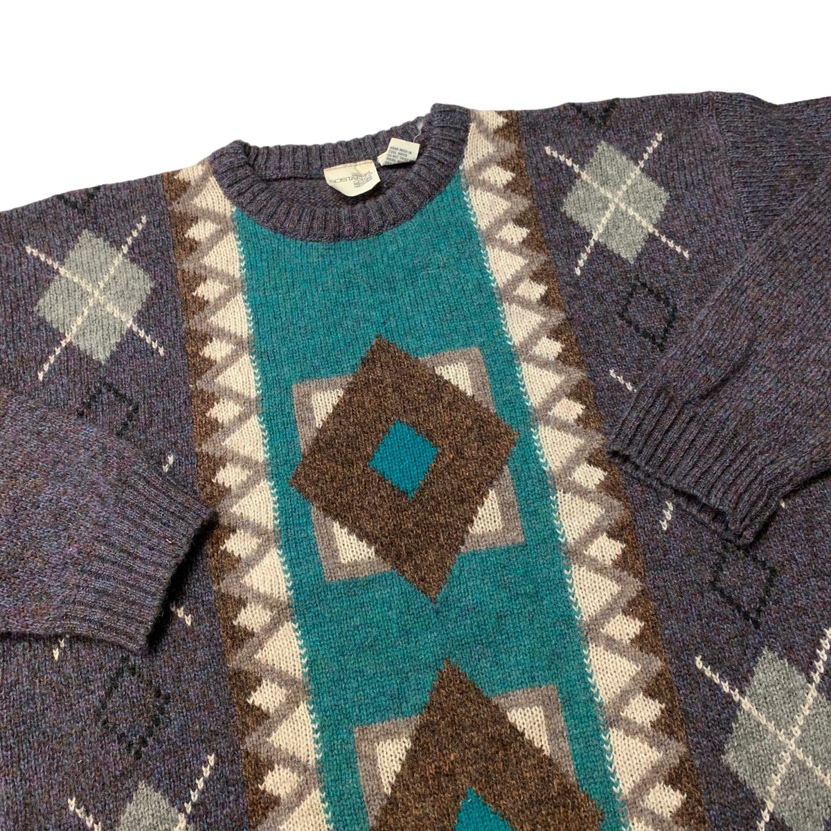 80’s ‘Sostanza’ Patterned Knit Sweater
