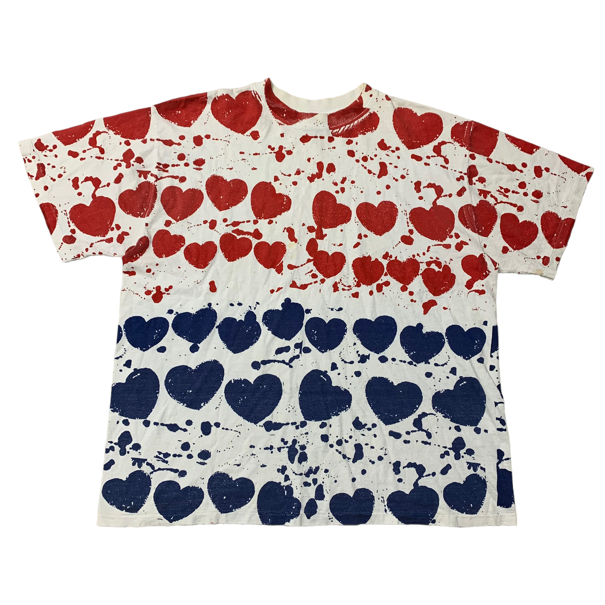 90’s Hearts All Over Print T-Shirt