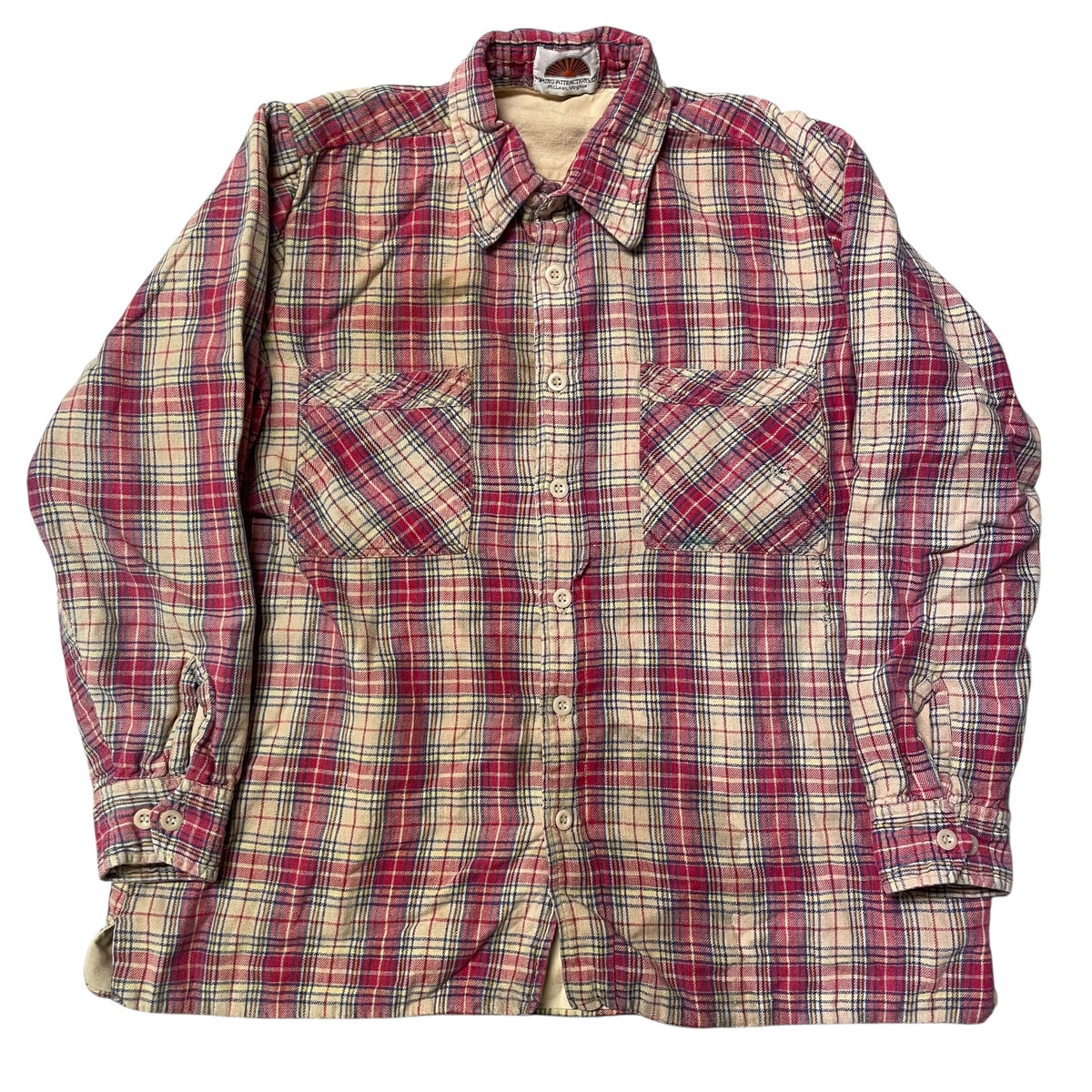 80’s Coming Attractions Cotton Lined Plaid Flannel Shirt