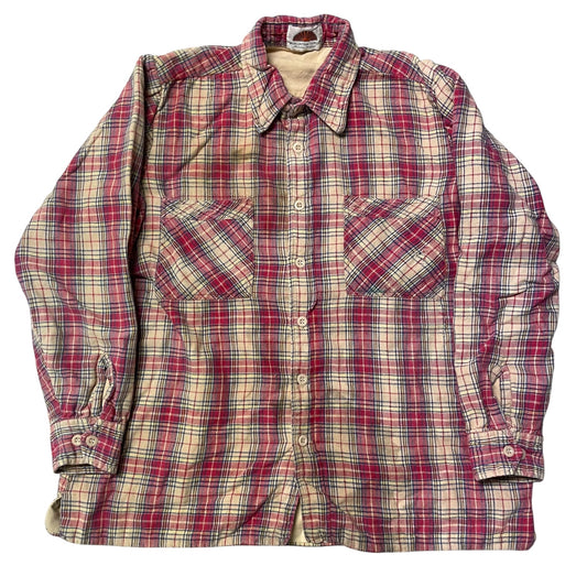 80’s Coming Attractions Cotton Lined Plaid Flannel Shirt