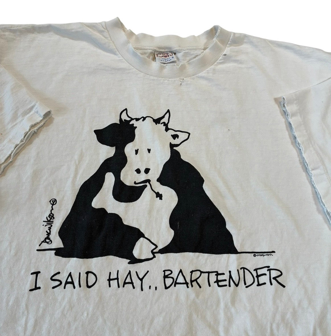Cow parody size xl