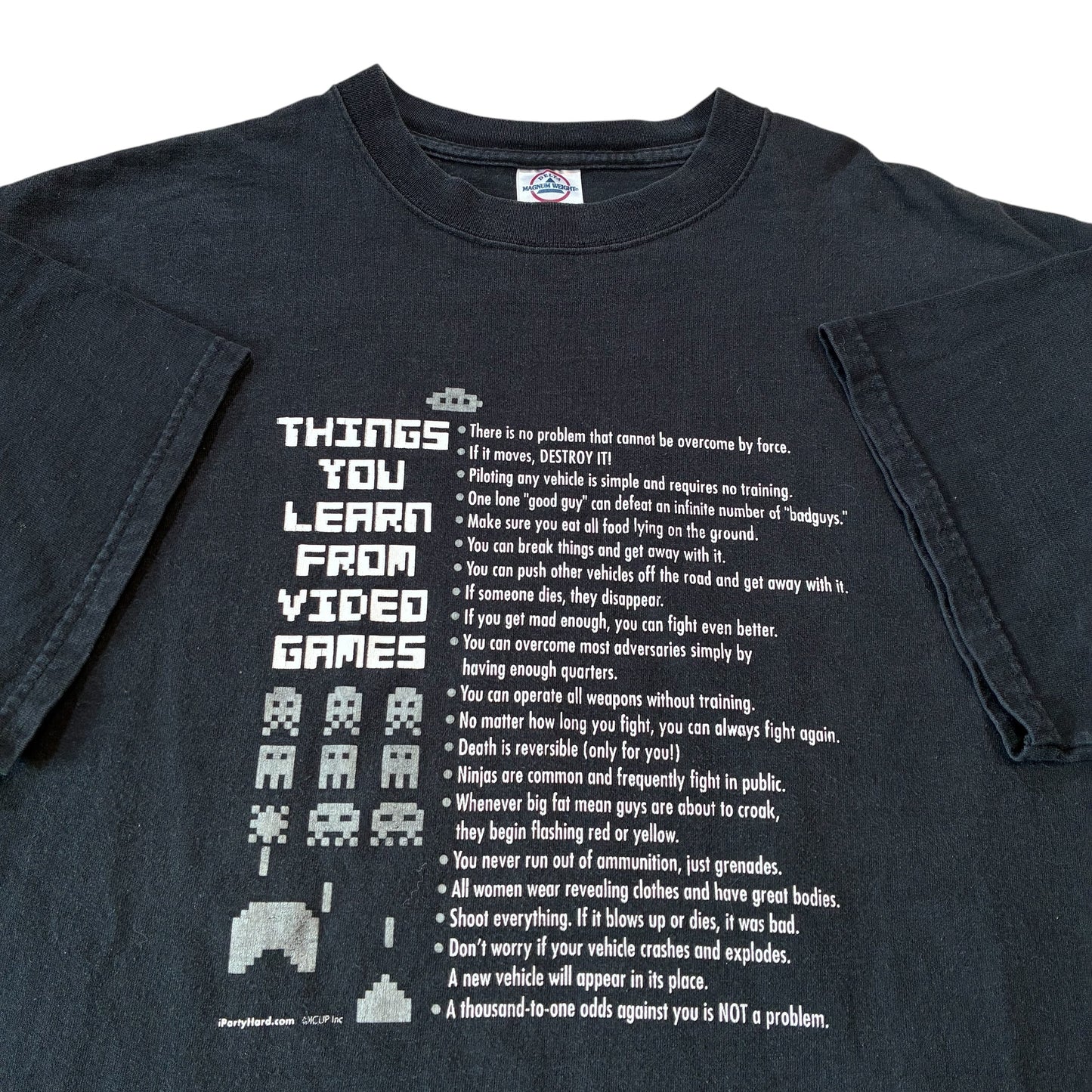Things You Learn From Video Games T-Shirt Large