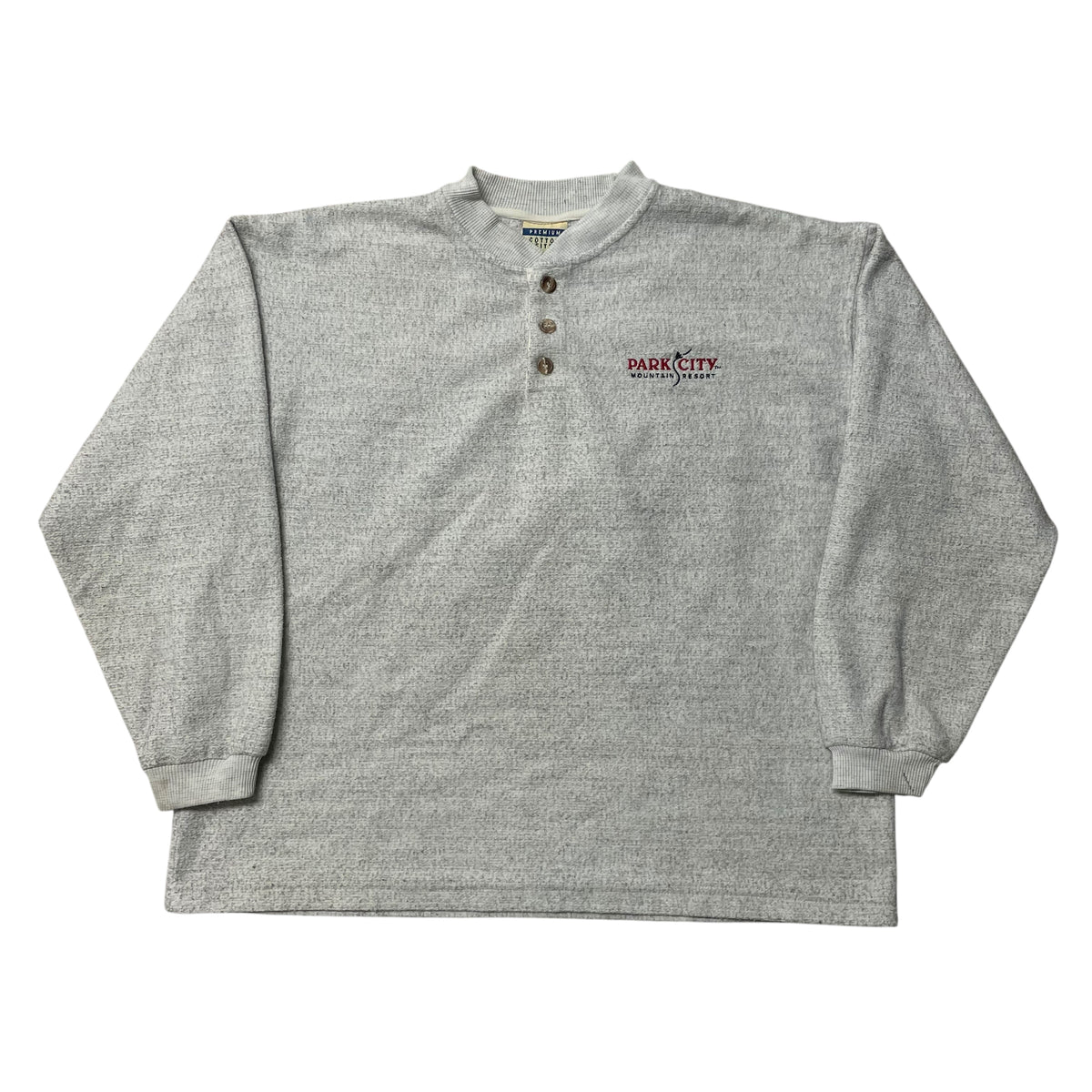 90’s Park City Mountian Resort Henley Sweatshirt