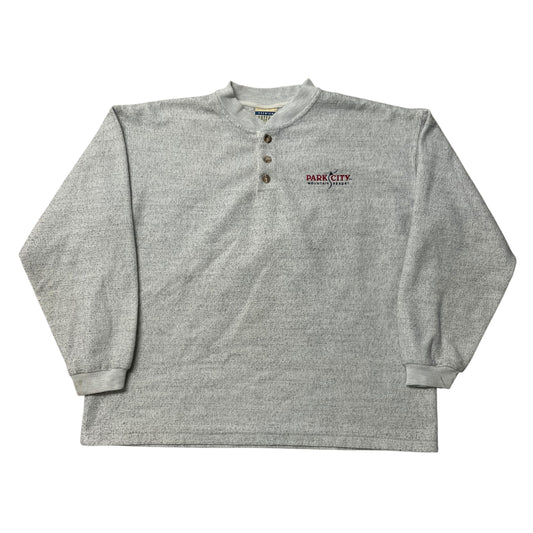 90’s Park City Mountian Resort Henley Sweatshirt