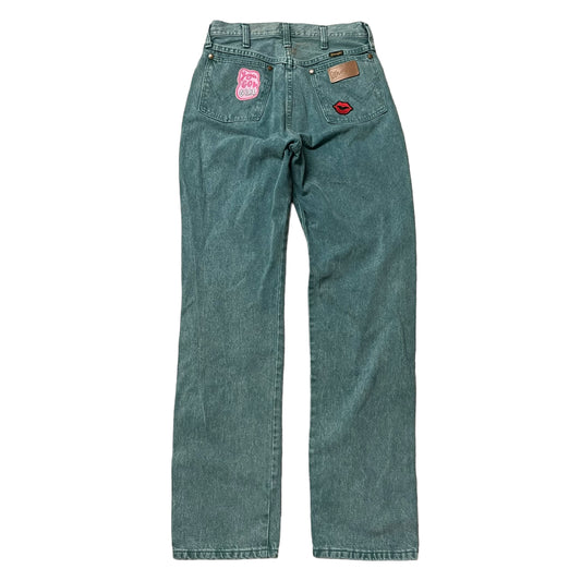 90’s Wrangler Patched Girl’s Jeans Green