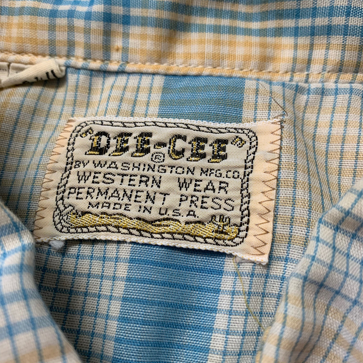 60’s Dee-Cee Washington Pearl Snap Shirt
