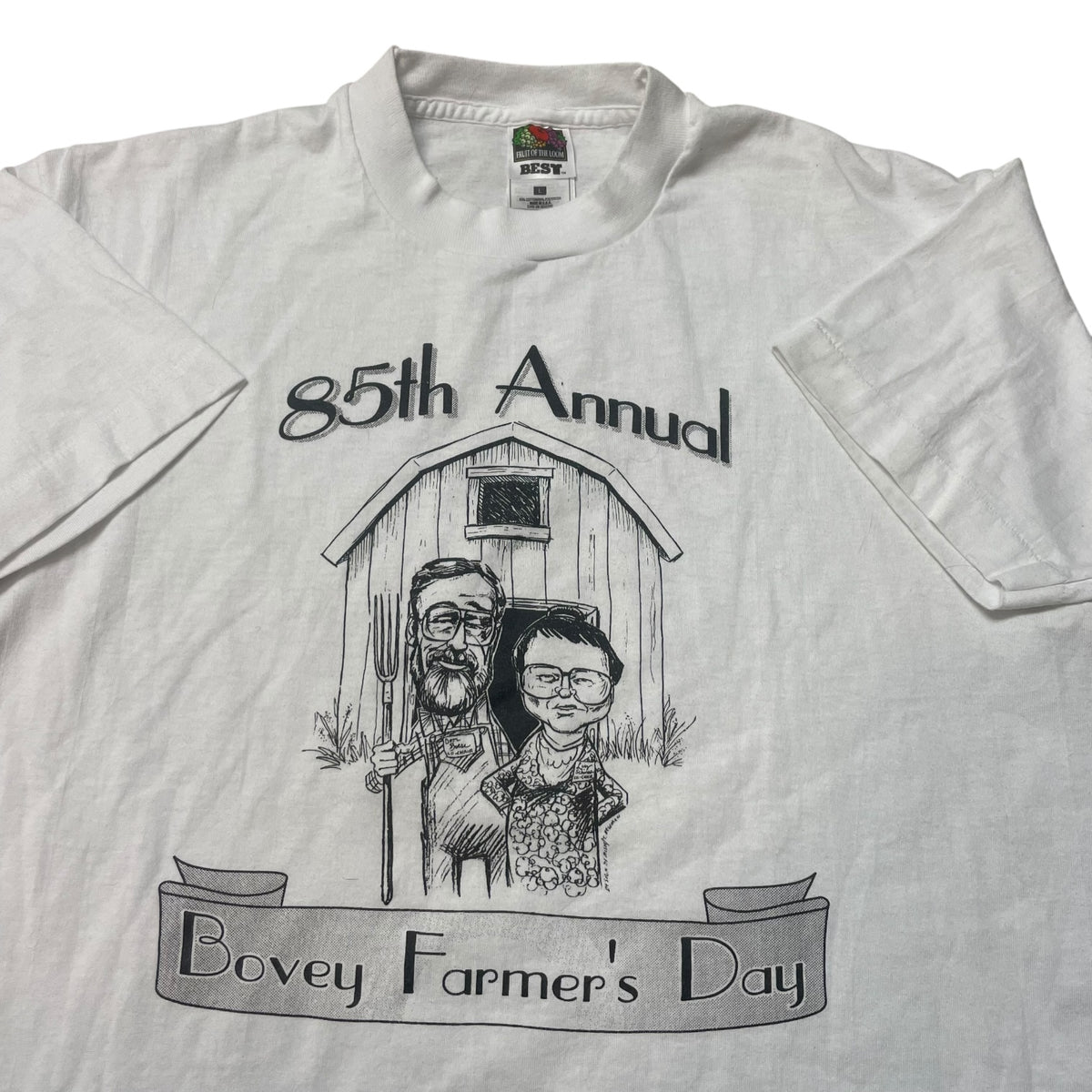 90’s ‘Bovey Farmer’s Day’ American Gothic Parody T-Shirt