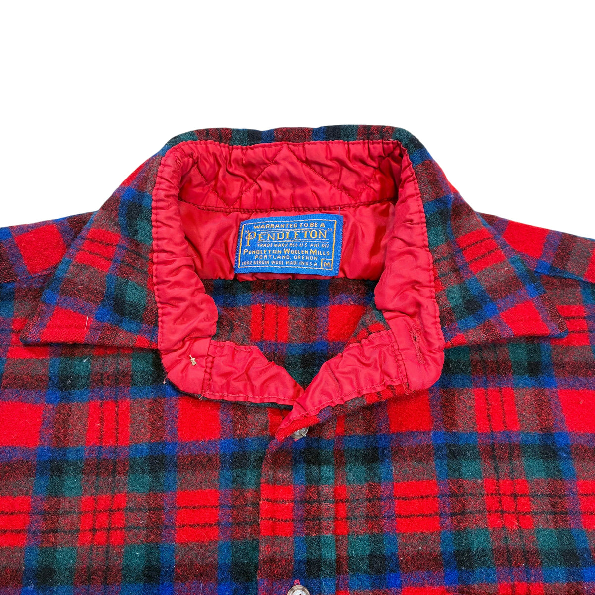 Vintage Pendleton Plaid Flannel Shirt Medium