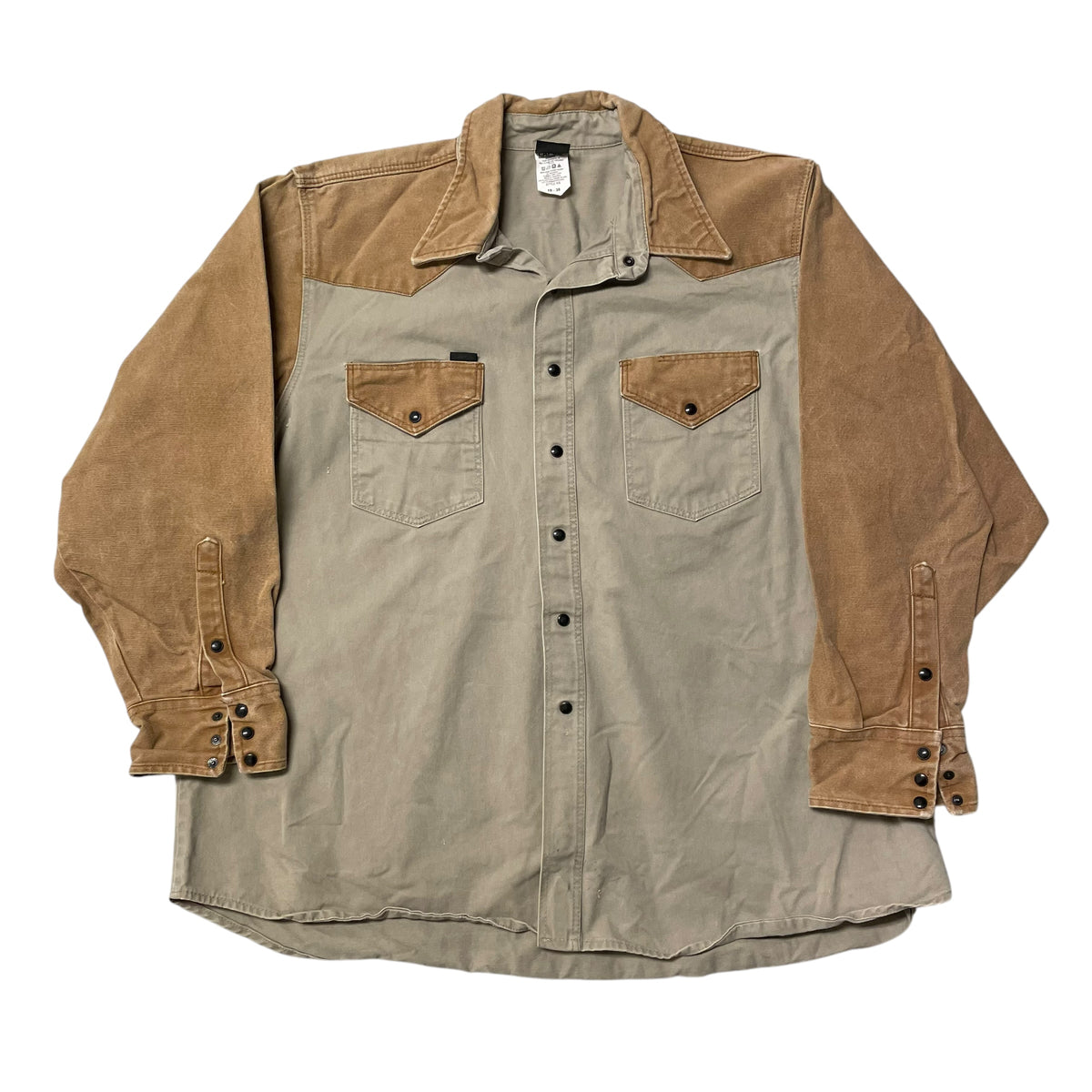 90’s Lapco 2 Tone Canvas Work Shirt Brown