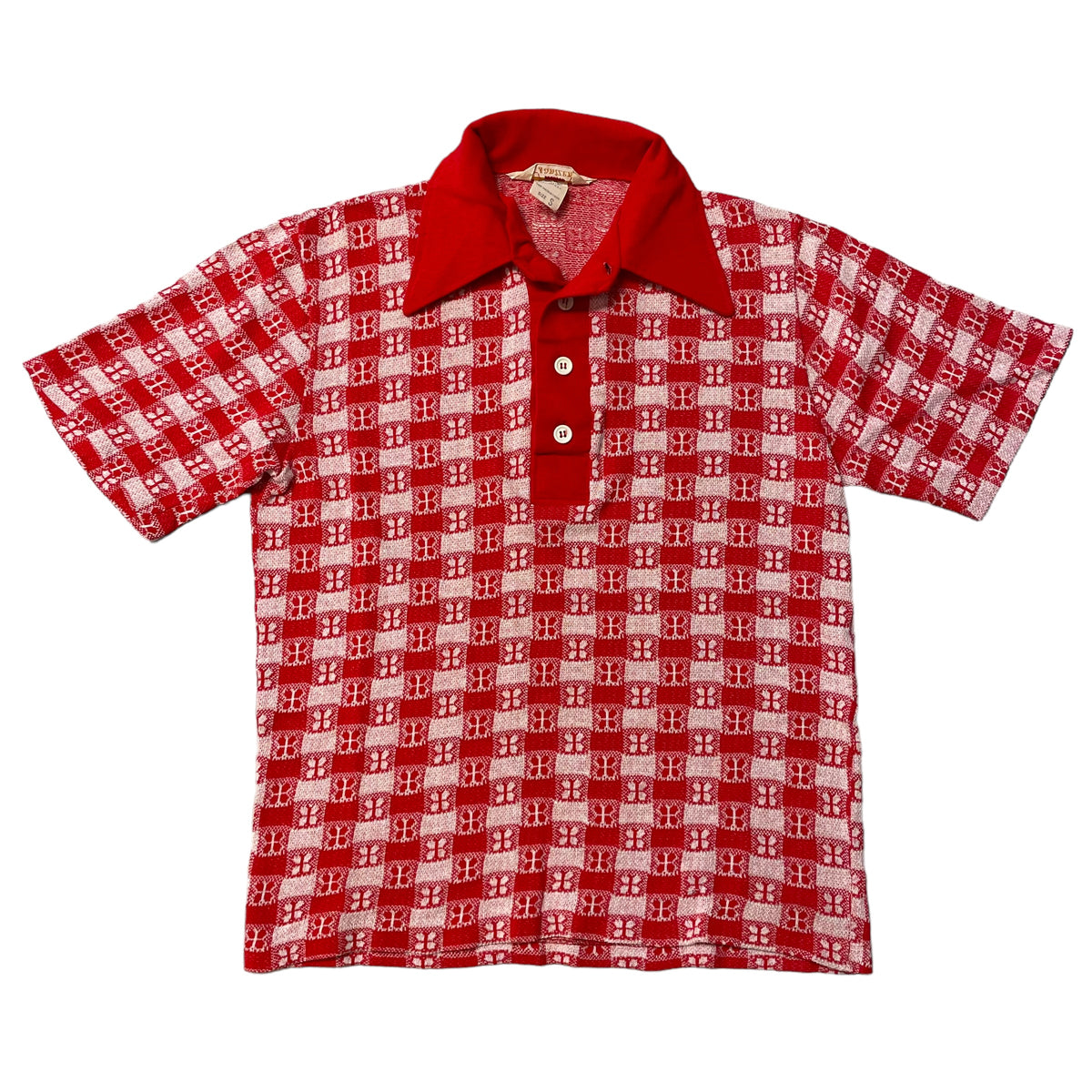 60’s Jantzen Jacquard Pattern Knit Shirt
