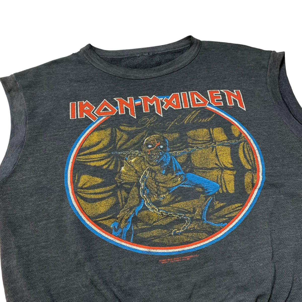 80’s Iron Maiden ‘Piece of Mind’ Sleeveless Band Sweatshirt