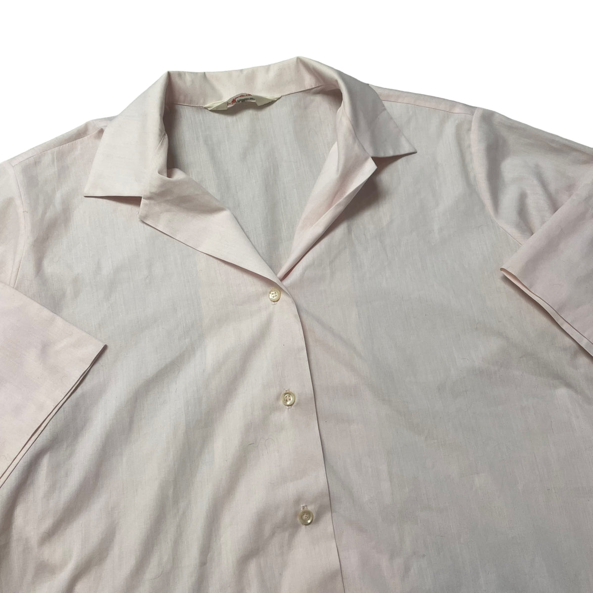 60’s Lady Van Heusen Vanopress Loop Collar Short Sleeve Shirt