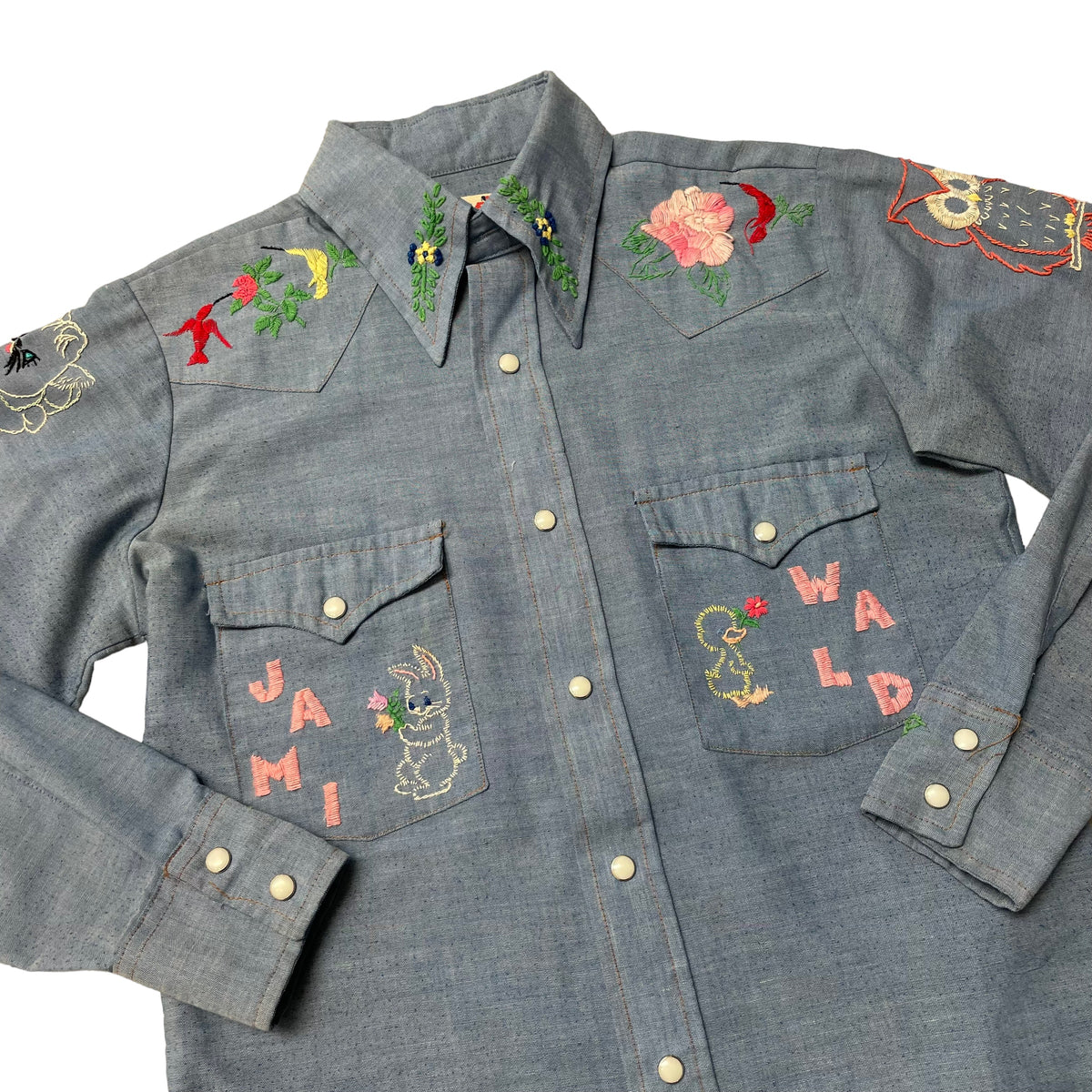 70’s Wrangler Embroidered Western Shirt