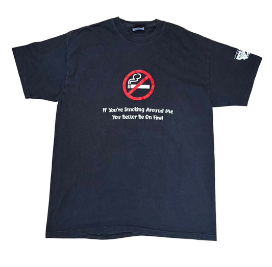 Anti smoking tee size large