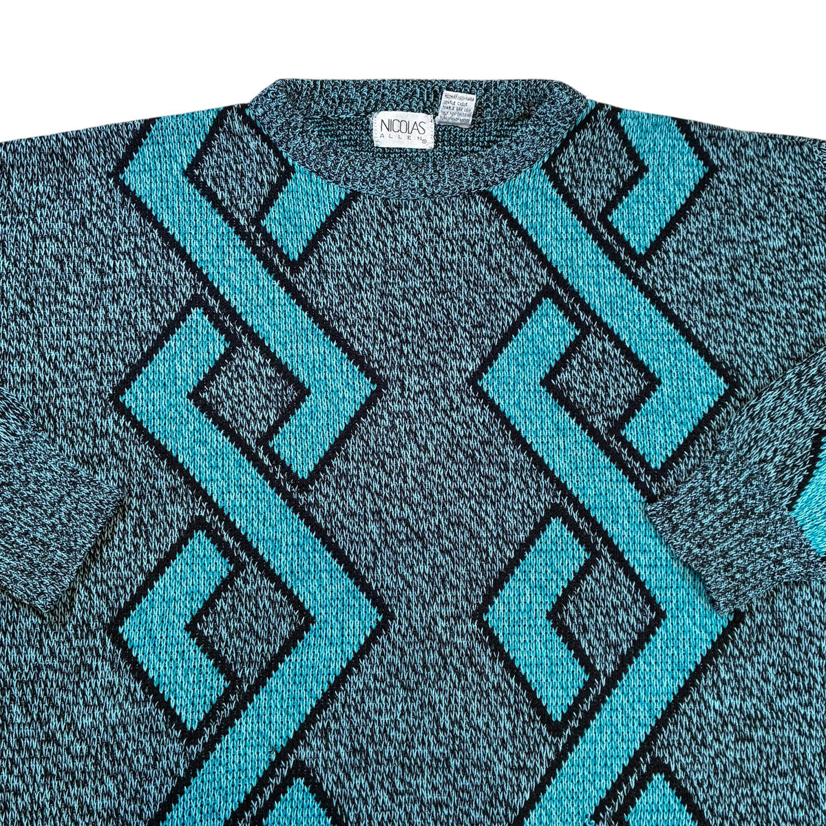 Patterned Knit sweater large