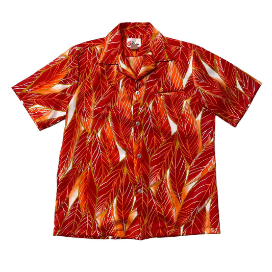 80’s/90’s Sidan ‘Red Leaves’ Hawaiian Shirt