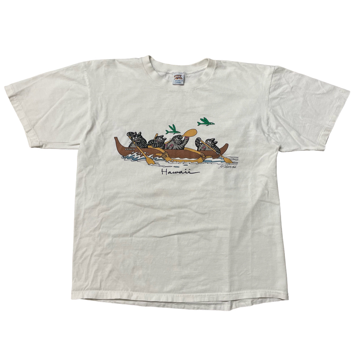 90’s ‘Rowing Cats’ Crazy Shirt T-Shirt