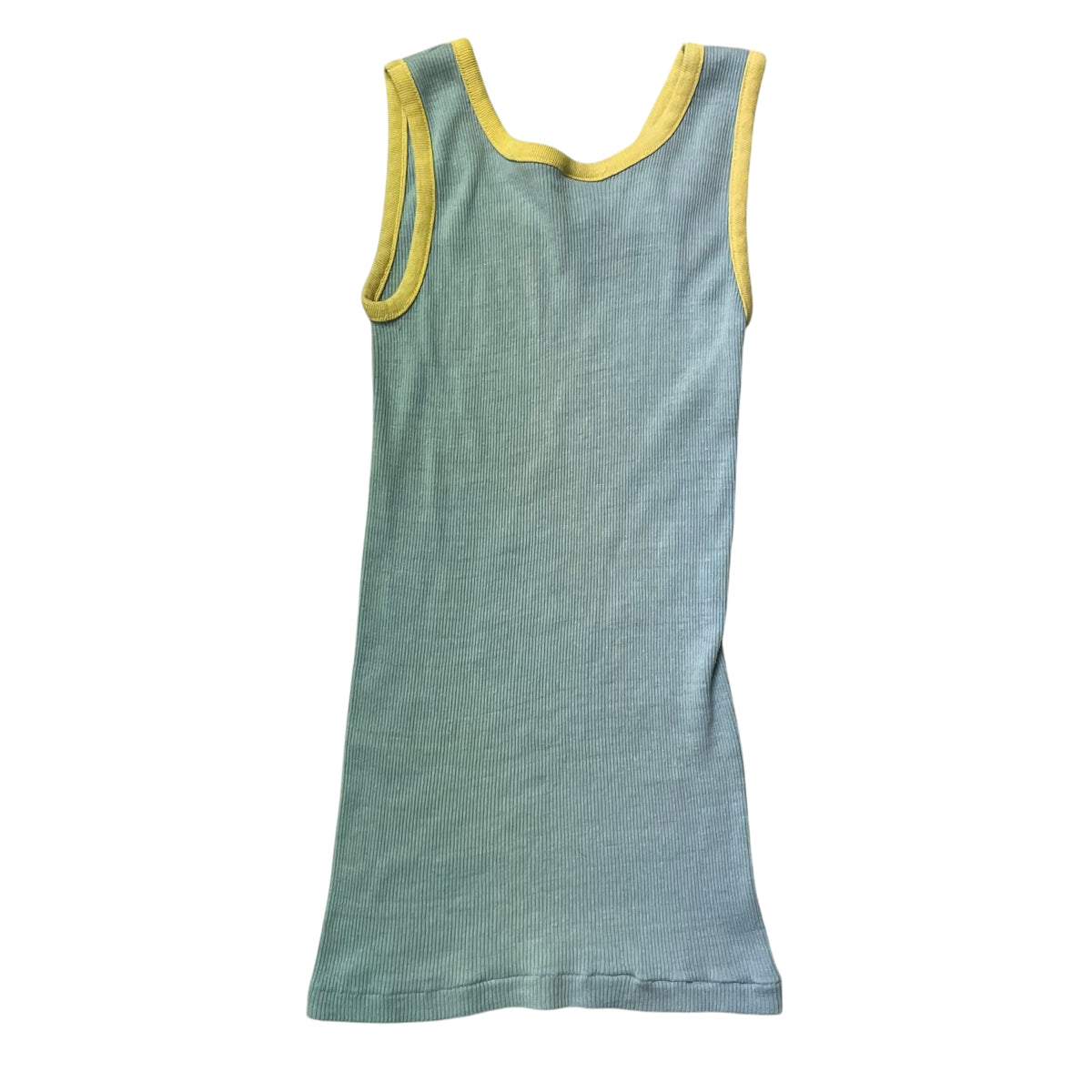 70’s Fruit of the Loom Girl’s Tank Top Blue/Yellow