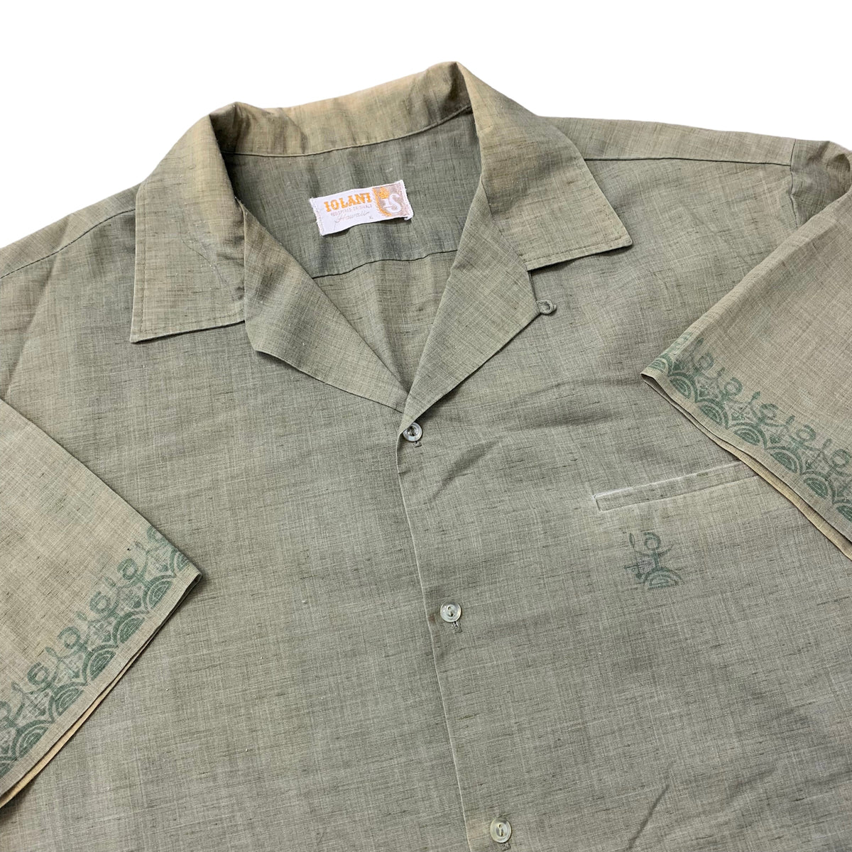 60’s ‘Iolani’ Hawaiian Loop Collar Shirt