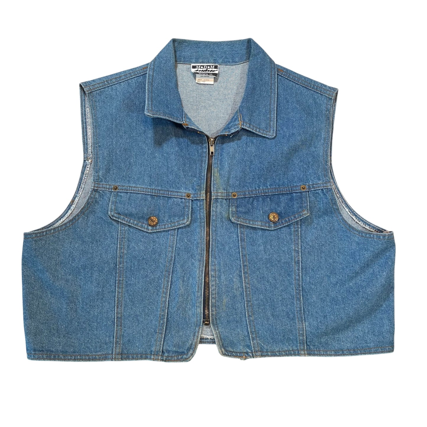 M.D.M Designs Denim Vest 2XL