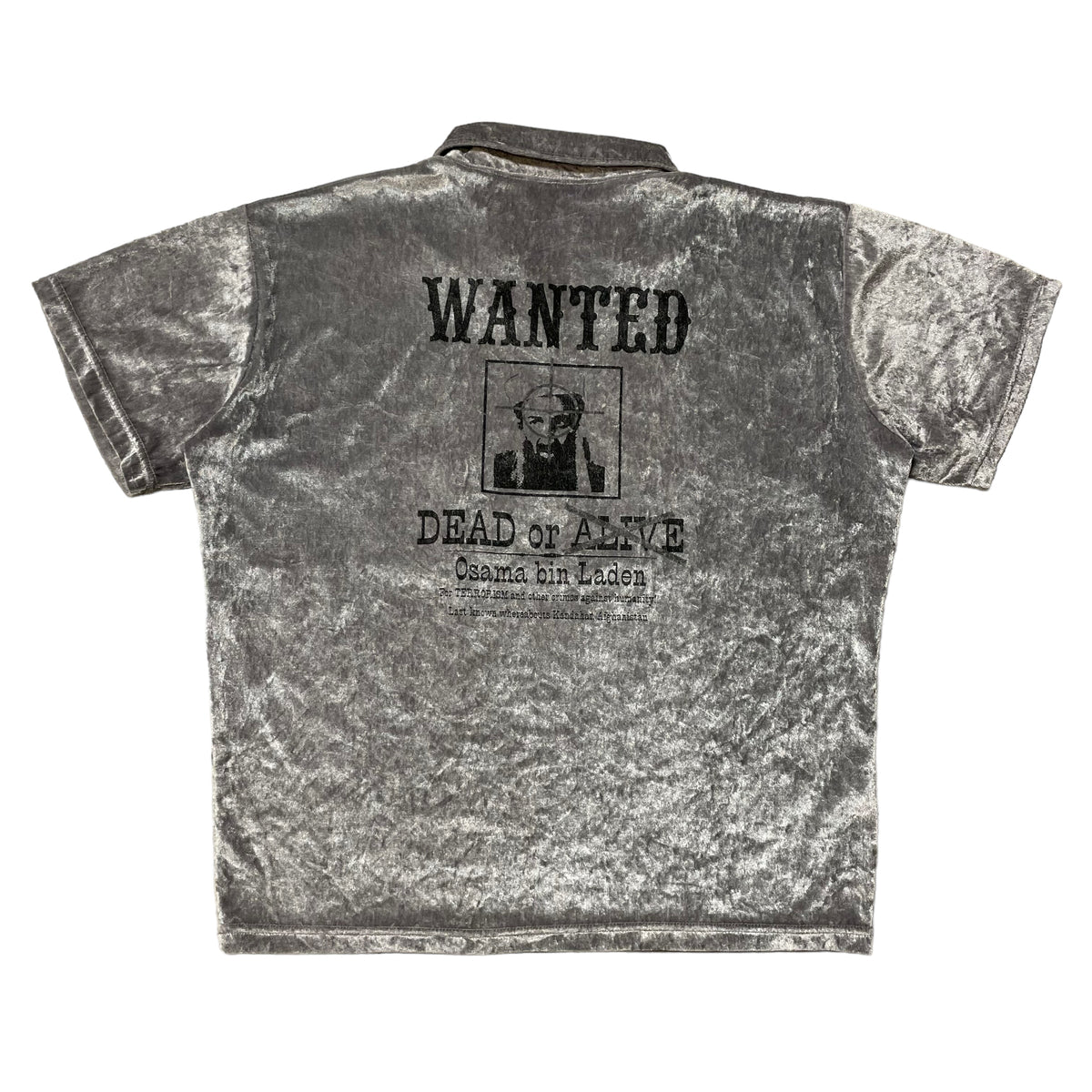 00’s Osama Bin Laden ‘Wanted Dead or Alive’ T-Shirt