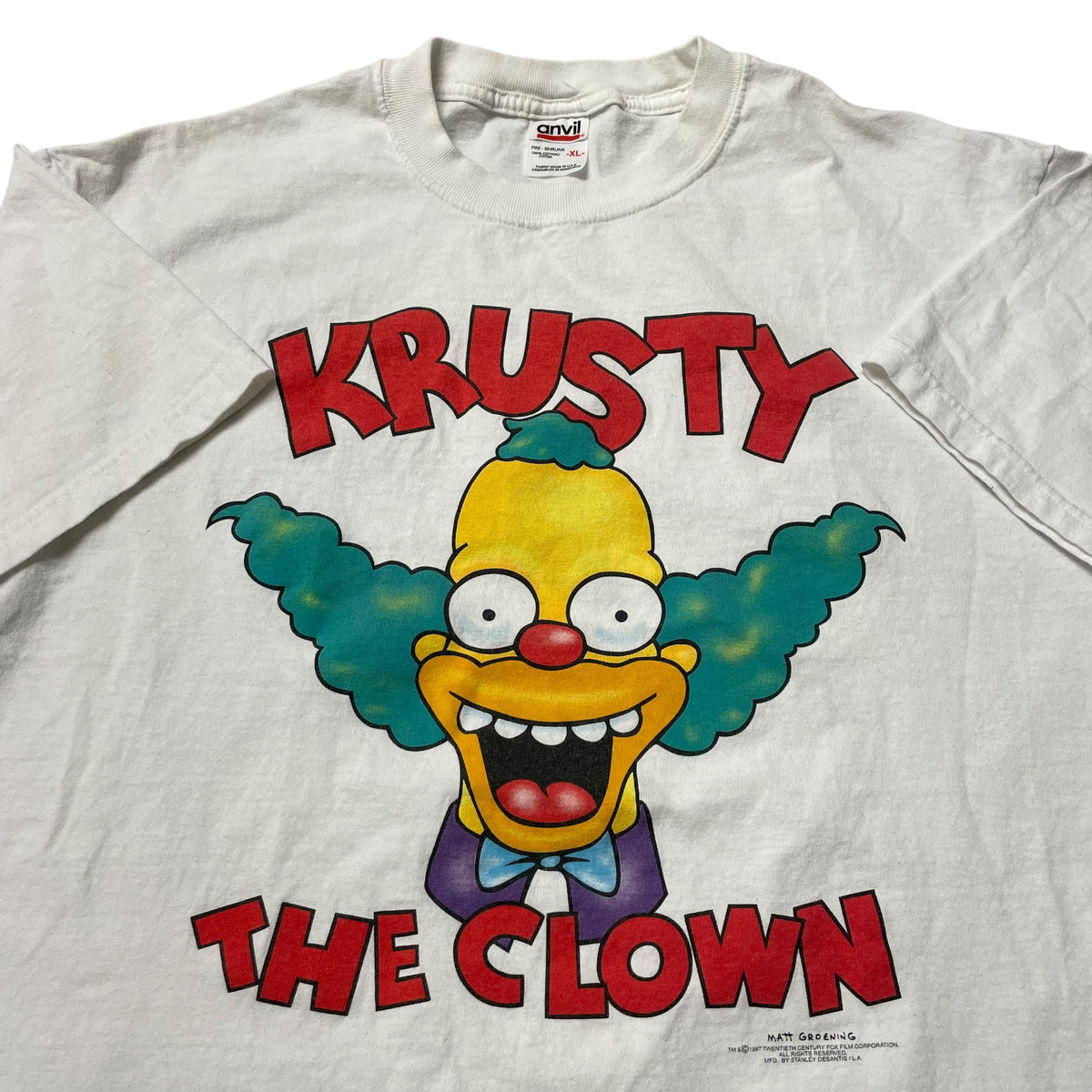 90’s/00’s ‘Krusty the Clown’ Simpsons Stanley Desantis T-Shirt