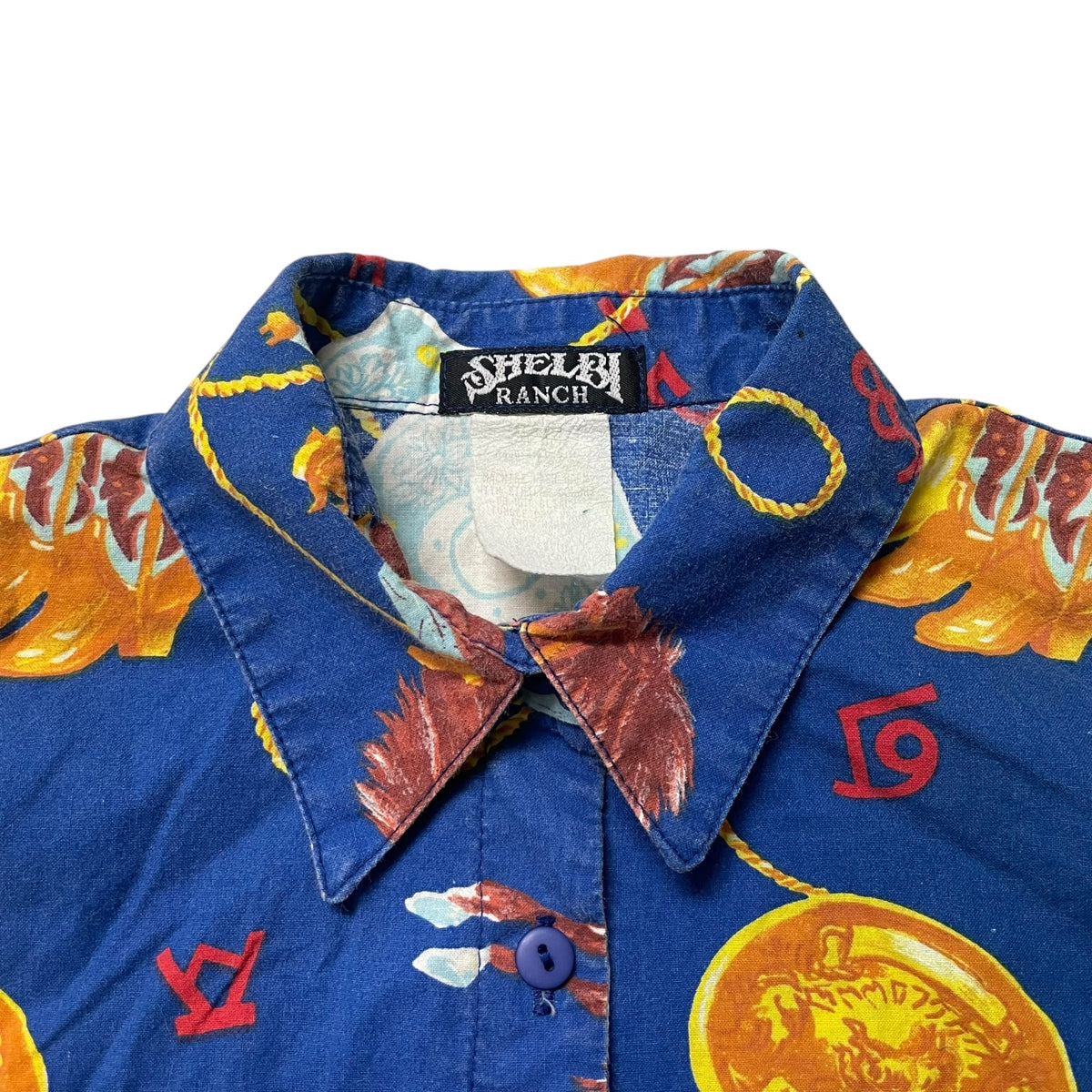 90’s Shelbi Ranch Cowboy Print Vest