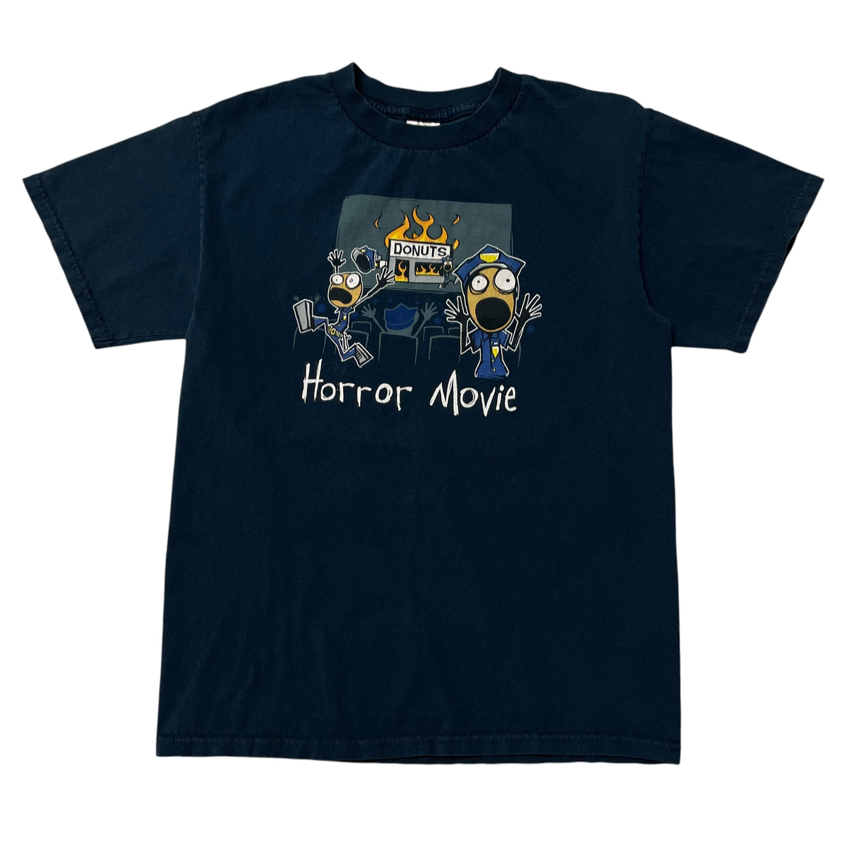 00’s ‘Horror Movie’ Cop Humor T-Shirt