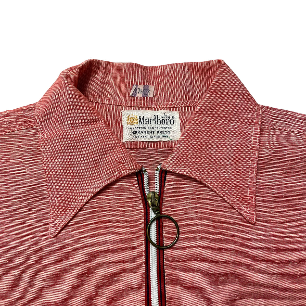 60’s Marlboro Perm Press Quarter Zip Shirt