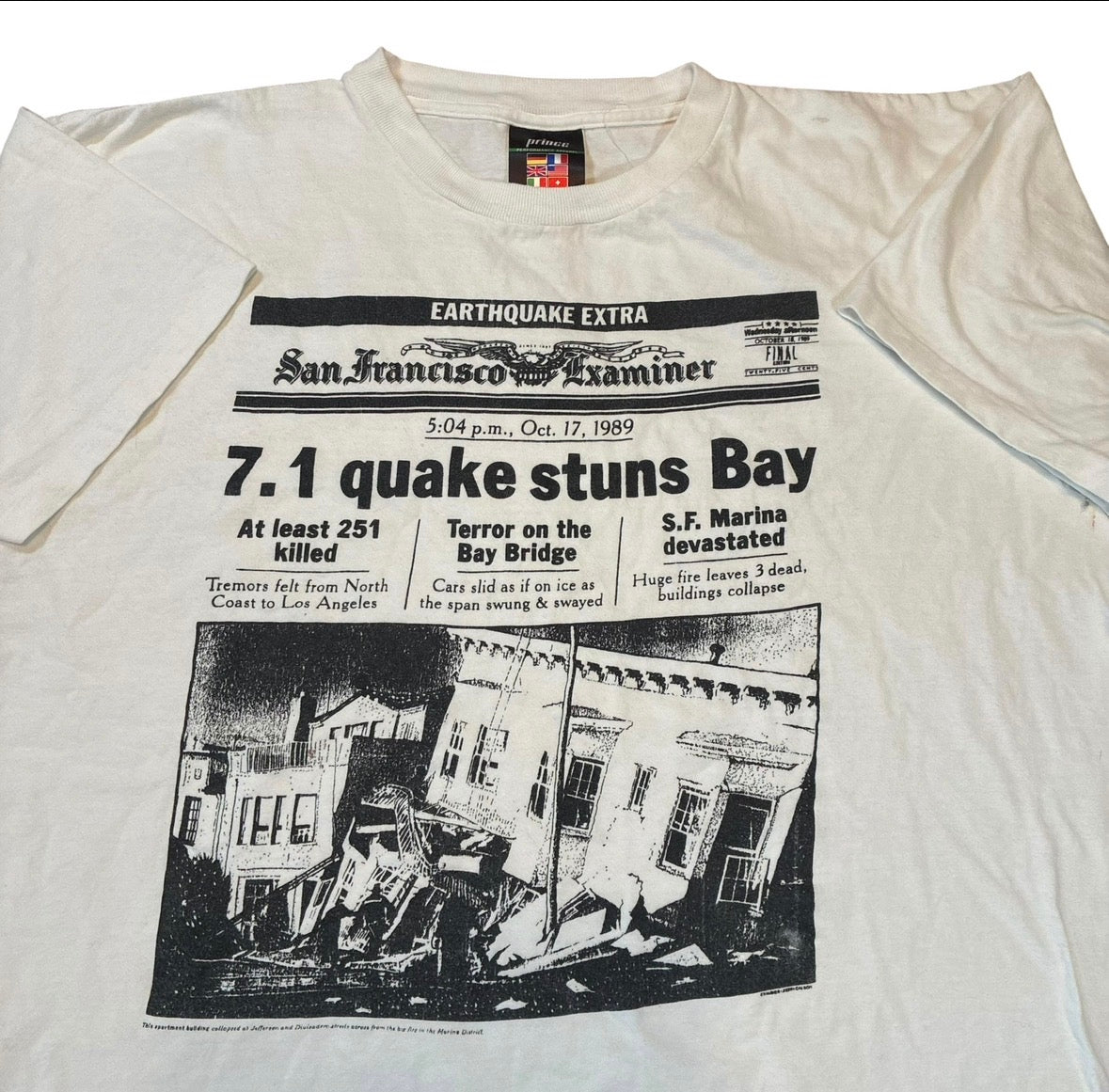 Earthquake T-shirt size xl