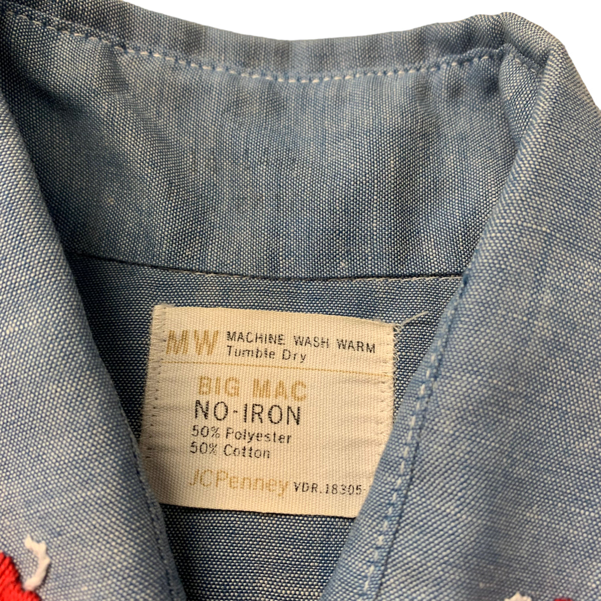 70’s Big Mac Custom Embroidered Selvedge Shirt