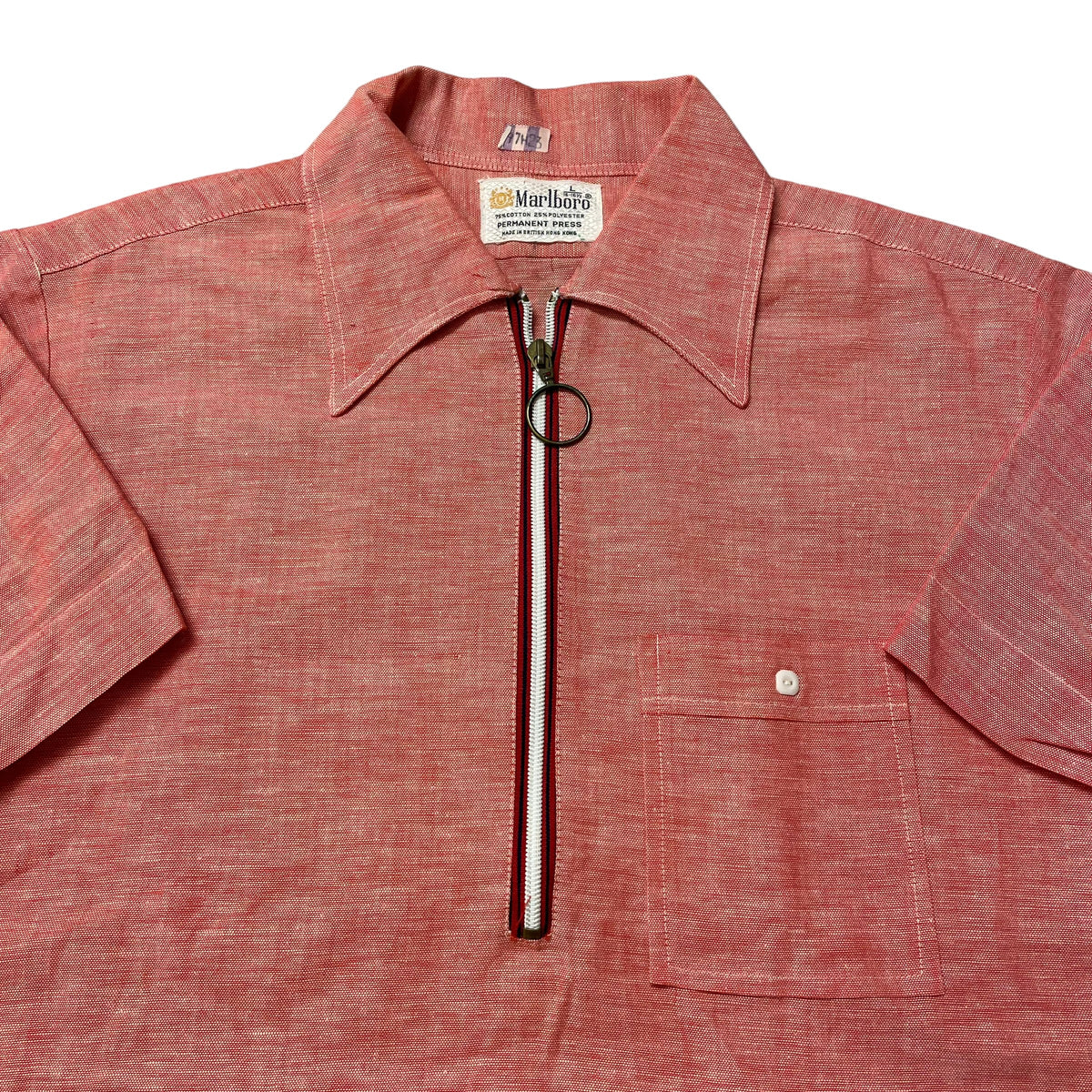 60’s Marlboro Perm Press Quarter Zip Shirt