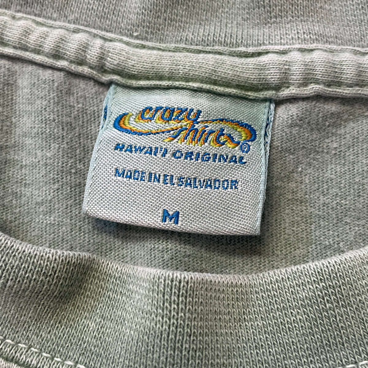00’s Crazy Shirt ‘Chow Fun’ Ti Leaf Dyed T-Shirt