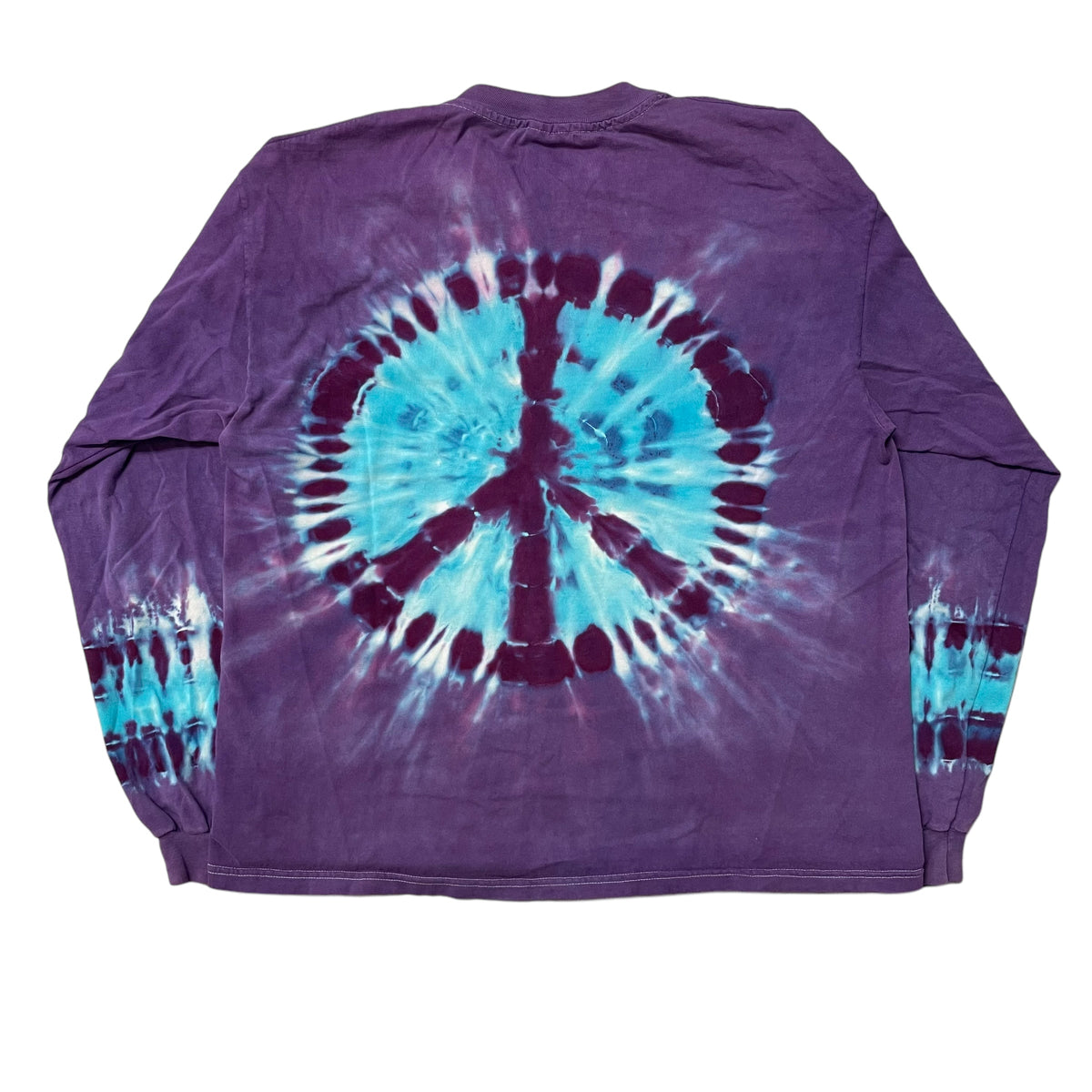 90’s Peace Sign Tie Dye Long Sleeve T-Shirt