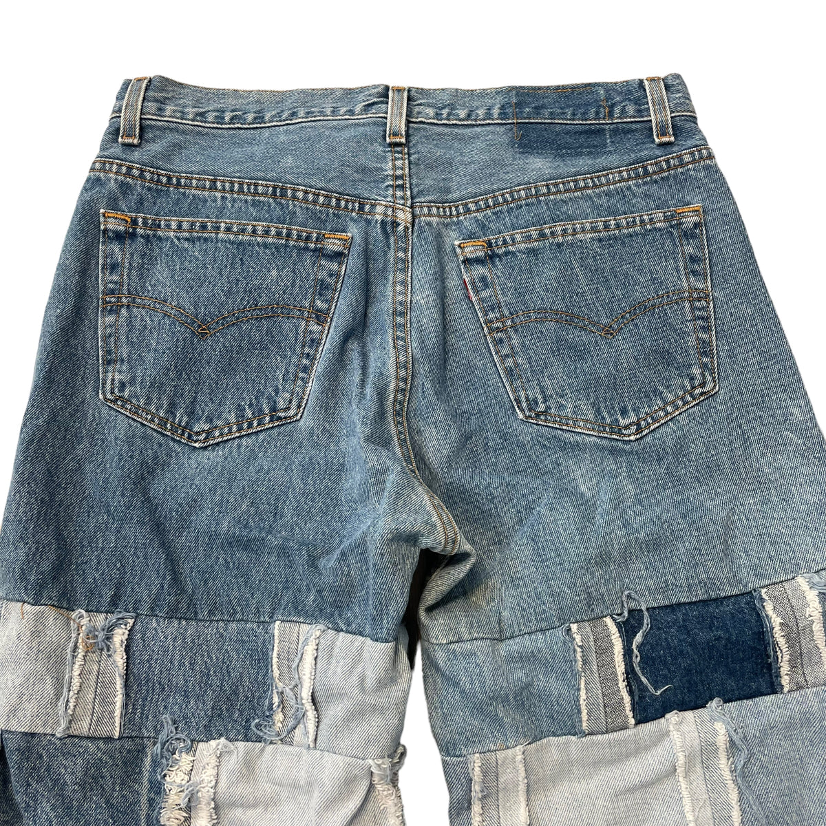 90’s Levi’s 501 Custom Patchwork Flares