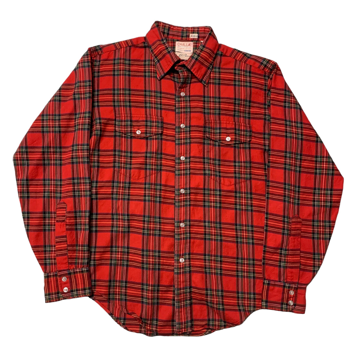 60’s L.L. Bean Challa Lambs Wool Plaid Shirt