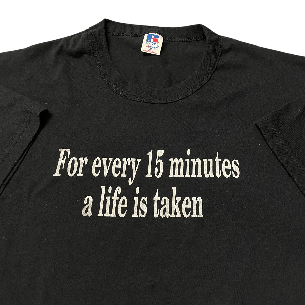 00’s ‘Every 15 Minutes a Life is Taken’ Russell Athletic T-Shirt