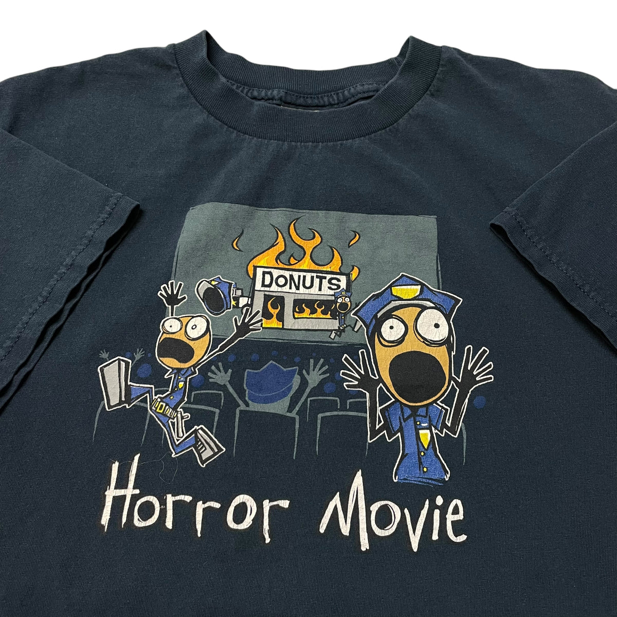 00’s ‘Horror Movie’ Cop Humor T-Shirt