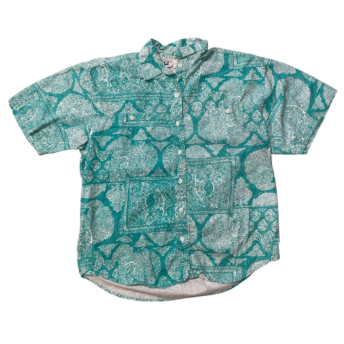 80’s Ilio Patterned Short Sleeve Shirt