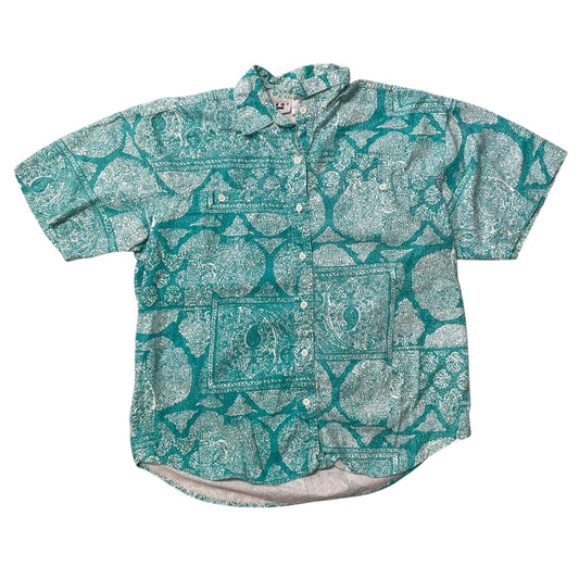 80’s Ilio Patterned Short Sleeve Shirt