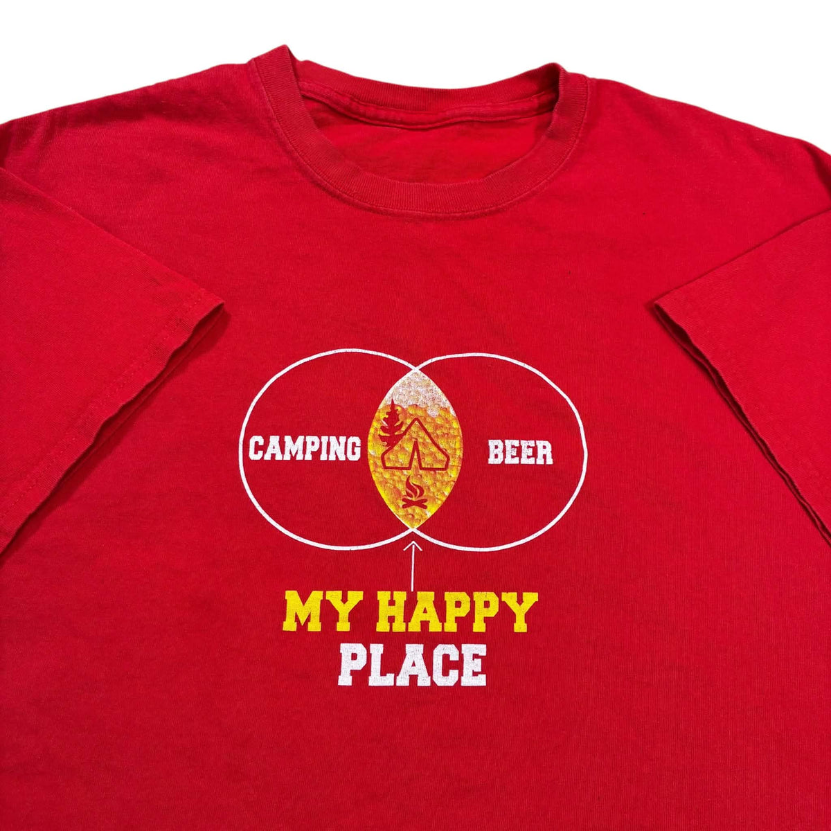 Size large camping tee