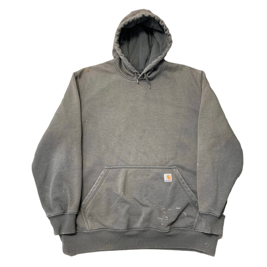 Modern Carhartt Distressed Hooded Sweatshirt