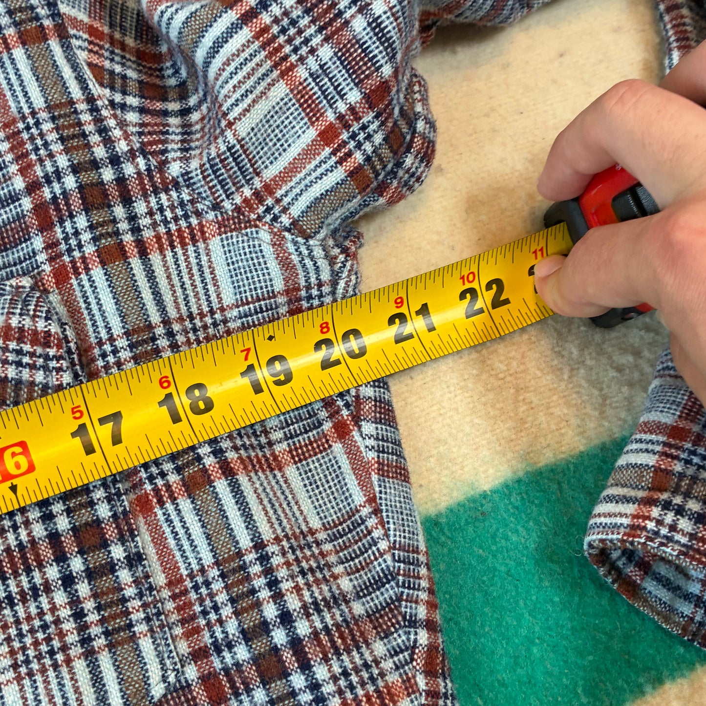 70’s Pearl Snap Plaid Flannel Shirt
